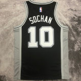 2023/24 Spurs SOCHAN #10 Black NBA Jerseys
