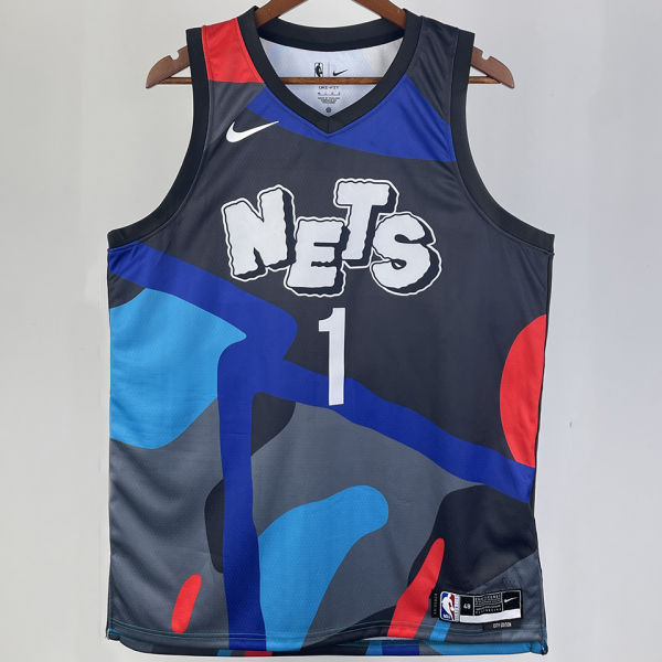 2023/24 Nets BRIDGES #1 City Editionk NBA Jerseys