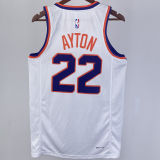 2023/24 Suns AYTON #22 White NBA Jerseys