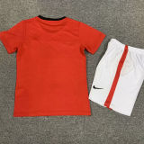 2009/10 M Utd Home Red Retro Kids Soccer Jersey