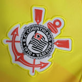 2023/24 Corinthians Yellow Goalkeeper Soccer Jersey