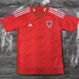 BALE #11 Wales Home Red Fans Jersey 2022/23