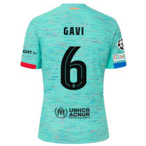 GAVI #6 BA 1:1 Third Blue Fans Soccer Jersey 2023/24 (UCL Font 欧冠字体)