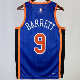 2023/24 NY Knicks BARRETT #9 Blue City Edition NBA Jerseys