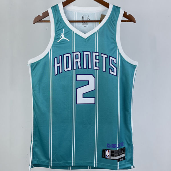 2023/24 Hornets BALL #2 Green NBA Jerseys