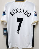 RONALDO #7 M Utd Away Retro Jersey 2006/07 (Have Patch 带双臂章 FA Premier League Font 英超字体 )