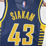 2023/24 Pacers SIAKAM #43 Dark Blue NBA Jerseys