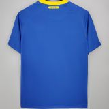 2010 Brazil Away Blue Retro Soccer Jersey