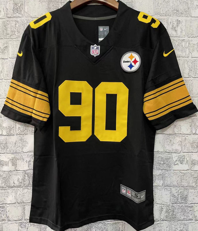 Men's Pittsburgh Steelers WATT #90 Black NFL Jersey