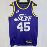 2023/24 Jazz MITCHELL #45 Purple Retro NBA Jerseys