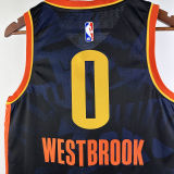 2023/24 KC Thunder WESTBROOK #0 Black City Edition NBA Jerseys