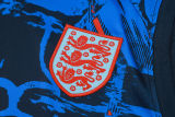 2024 England Blue Inkjet Vest Training Jersey(A Set)喷墨