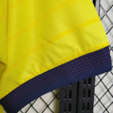 2023/24 Ecuador Home Yellow Fans Soccer Jersey
