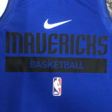 2023/24 Mavericks Blue Training Tank Top NBA Jerseys