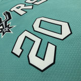 Spurs GINOBILI #20 Light Green City Edition NBA Jerseys