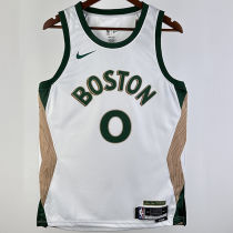 2023/24 Celtics TATUM #0 White City Edition NBA Jerseys