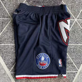 Nets Navy Blue Four Bags NBA Pants