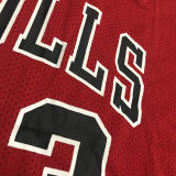 JORDAN # 23 Bulls Red Mitchell Ness Retro Jerseys