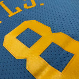 2001/02 Lakers BRYANT #8 Blue Retro NBA Jerseys 热压