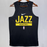 2023/24 Jazz Black Training Tank Top NBA Jerseys