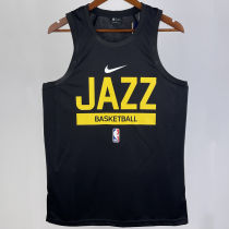 2023/24 Jazz Black Training Tank Top NBA Jerseys