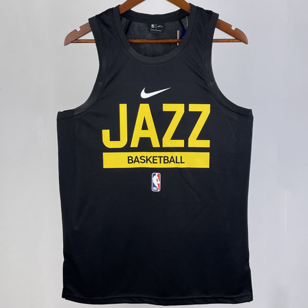 2023/24 Jazz Black Training Tank Top NBA Jerseys