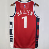 2024/25 Clippers HARDEN #1 Red NBA Jerseys