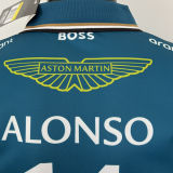 ALONSO #14 Aston Martin F1 Green Team POLO T-Shirt 2023 (有领 阿斯顿马丁)