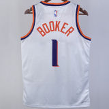2023/24 Suns BOOKER #1 White NBA Jerseys