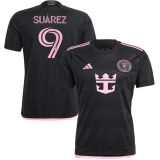 Suárez #9 Inter Miami 1:1 Quality Away Black Fans Jersey 2023/24 胸前新广告