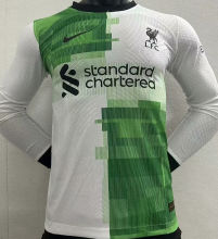 2023/24 LFC Away White Green Player Version Long Sleeve Jersey