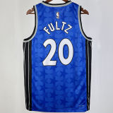 2023/24 Magic FULTZ #20 Royal Blue Retro NBA Jerseys 热压