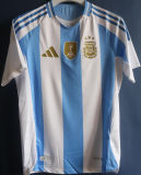 CAMPEONES DEL MUNDO 3 Stars Argentina Home Player Version Jersey 2024/25 (Have FlFA World Champion 2022 球员版有胸前章)