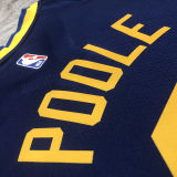 2023 Warriors POOLE #3 Sapphire Blue NBA Jerseys