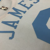 Lakers JAMES #6 White Retro NBA Jerseys