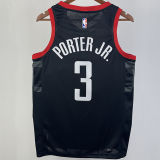 2023/24 Rockets PORTER JR. #3 Black NBA Jerseys