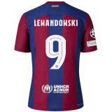 LEWANDOWSKI #9 BA 1:1 Quality Home Fans Jersey 2023/24 (UCL Font 欧冠字体)