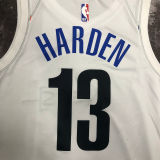 Nets HARDEN # 13 White City Edition NBA Jerseys