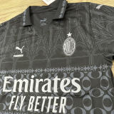 Rafa Leão #10 AC Milan x PUMA x Pleasures 4Th Black Fans Jersey 2023/24
