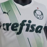 2023/24 Palmeiras Away White Player Version Jersey (All Sponsor 球员版全广告)