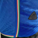 2023/24 Italy Home Blue Player Version Soccer Jersey