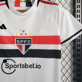 2023/24 Sao Paulo Home White Kids Soccer Jersey