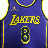 Lakers BRYANT #8 Blue NBA Jerseys