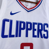 2023/24 Clippers WESTBROOK #0 White NBA Jerseys