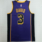 Lakers DAVIS #3 Blue NBA Jerseys