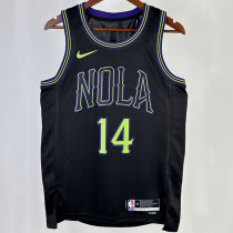 2023/24 Pelicans INGRAM #14 Black City Edition NBA Jerseys