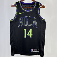 2023/24 Pelicans INGRAM #14 Black City Edition NBA Jerseys