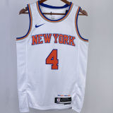 2023/24 NY Knicks ROSE #4 White NBA Jerseys