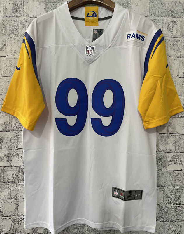 Men's Los Angeles Rams DONALD #99 White NFL Jersey