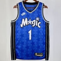 2023/24 Magic MCGRADY #1 Royal Blue Retro NBA Jerseys 热压